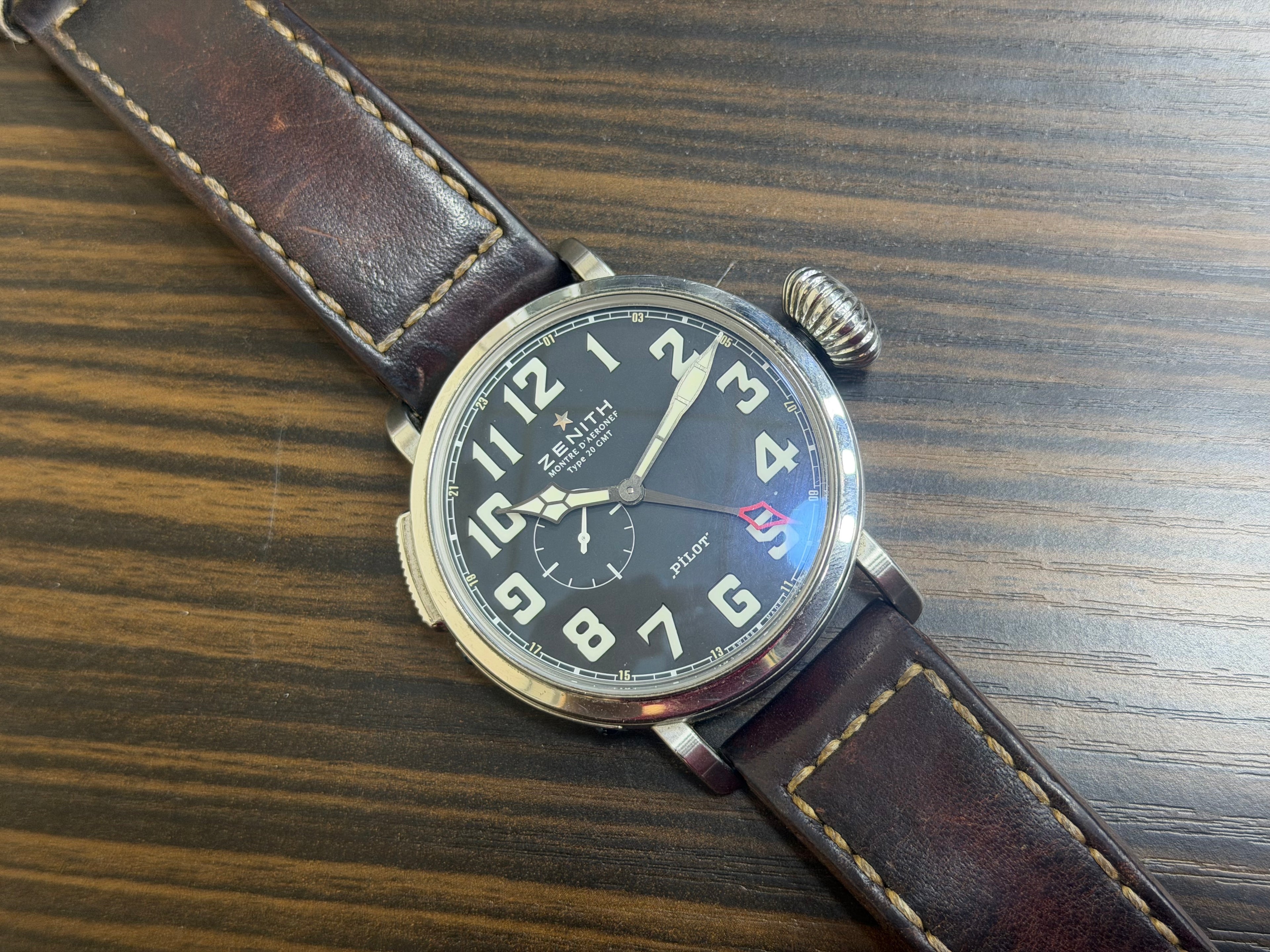 Zenith Pilot Montre d’Aéronef Type 20 GMT Black Dial - Ref. 03.2430.693