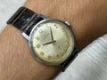 Zenith Vintage Manual-Wind Steel Dress Watch – Champagne Sunburst Dial with Sub-Seconds
