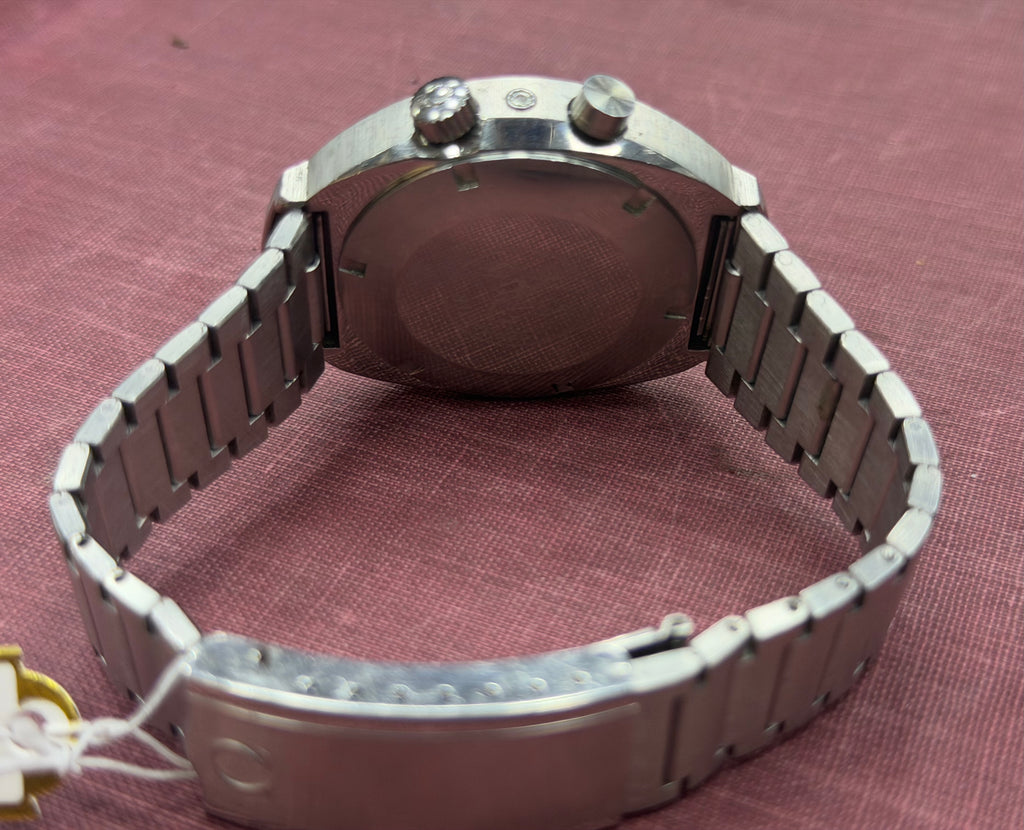 Rare Vintage Omega Seamaster Memomatic Alarm Watch - 1970s Cushion Case