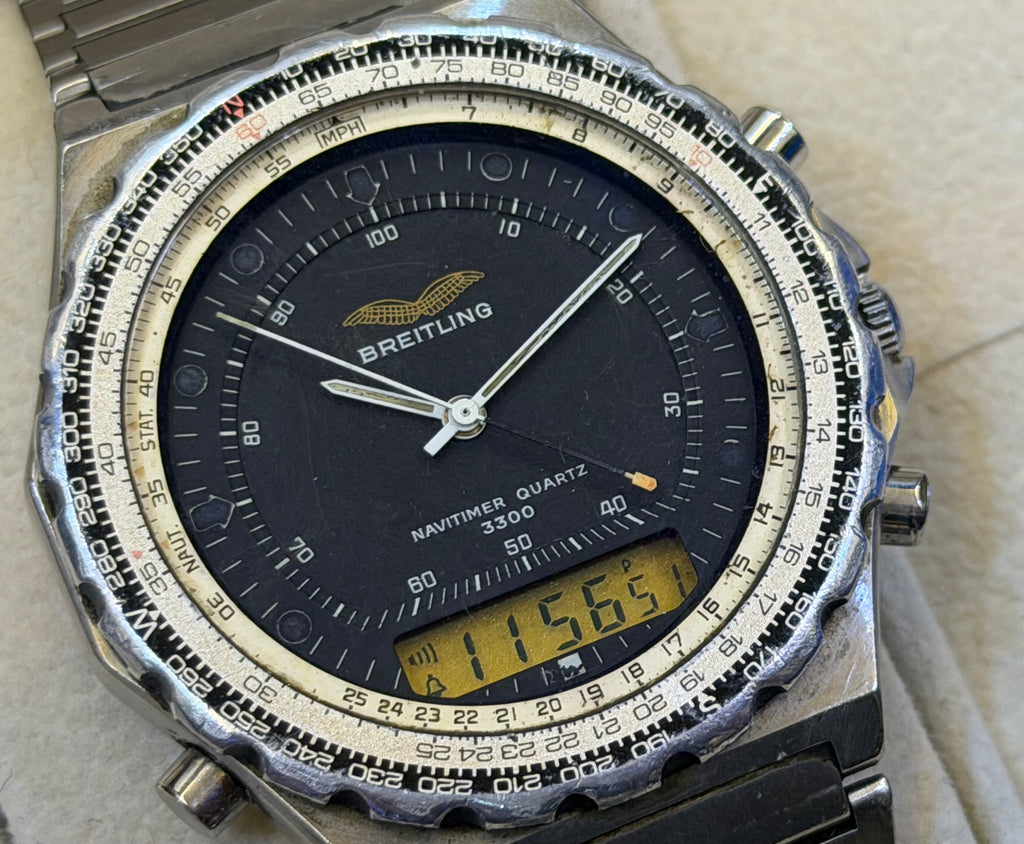 Vintage Breitling Navitimer Quartz 3300 "Iraqi Military Issued" - Ref. 80971