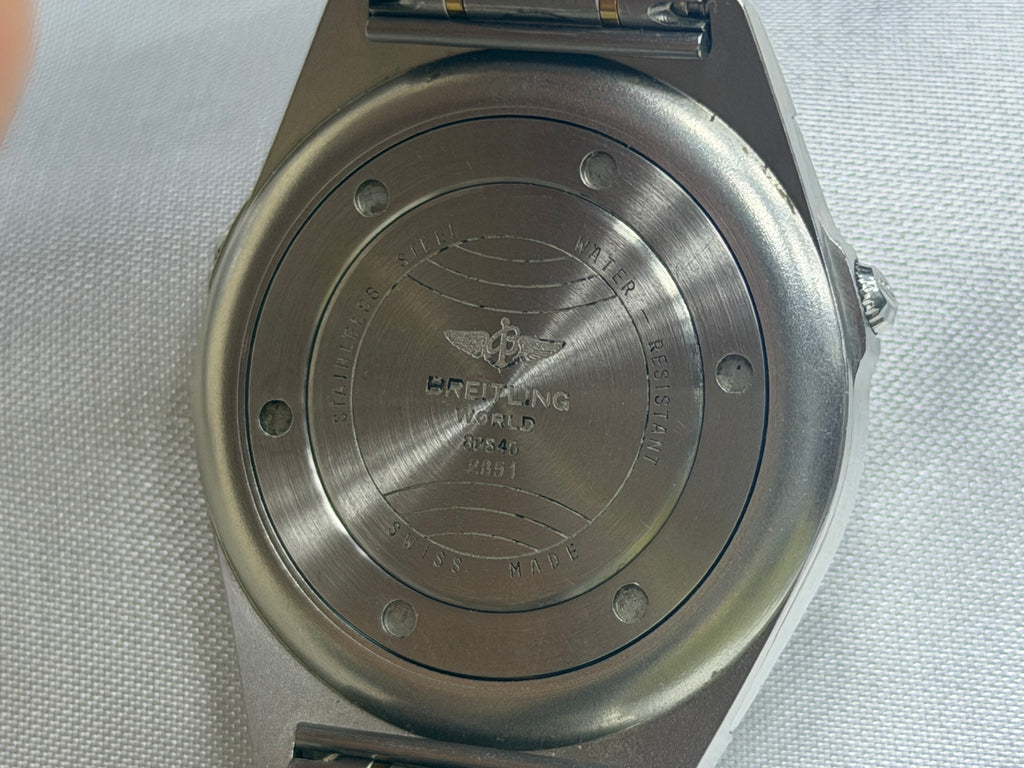 Vintage Breitling World Multi-Time Zone Two-Tone - Ref. 80840