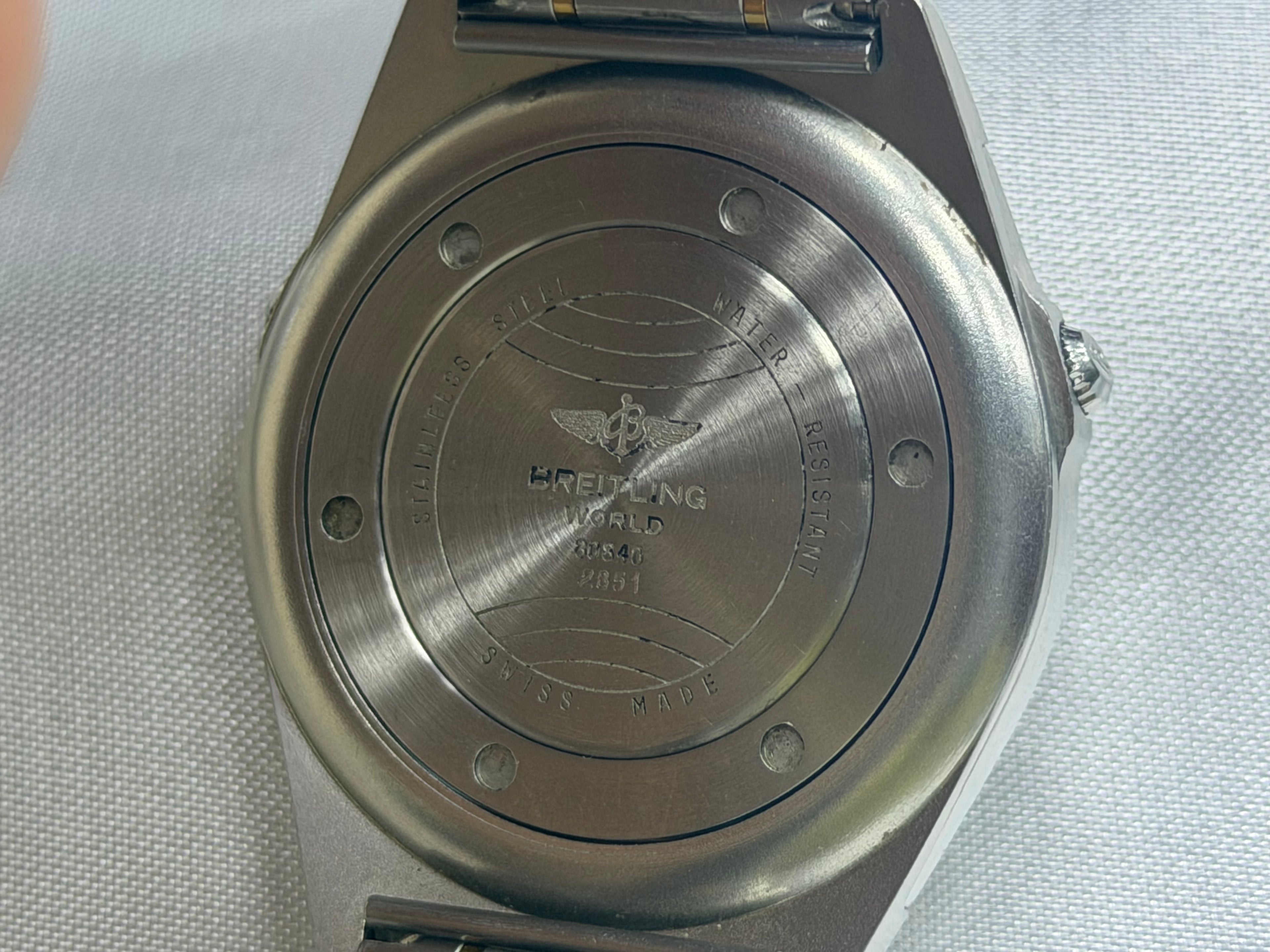 Vintage Breitling World Multi-Time Zone Two-Tone - Ref. 80840