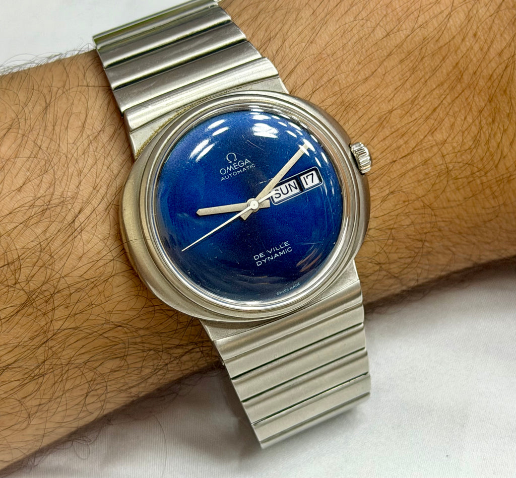 Vintage Omega De Ville Dynamic Automatic Blue Day-Date - Tool 107