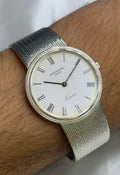 Vintage Patek Philippe Genève Ultra-Thin 18k White Gold - Classic Roman White Dial