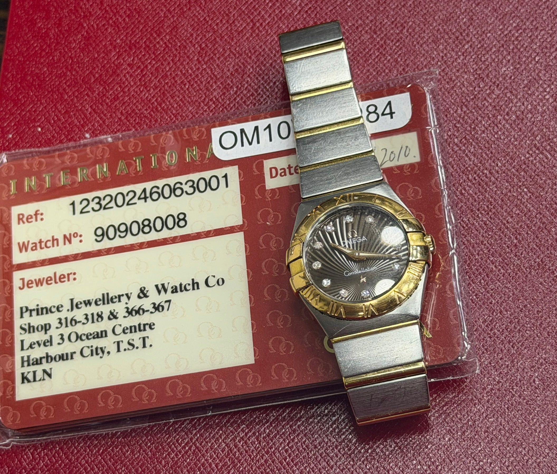 Omega Constellation Two-Tone Diamond Dial Quartz - Steel & Yellow Gold