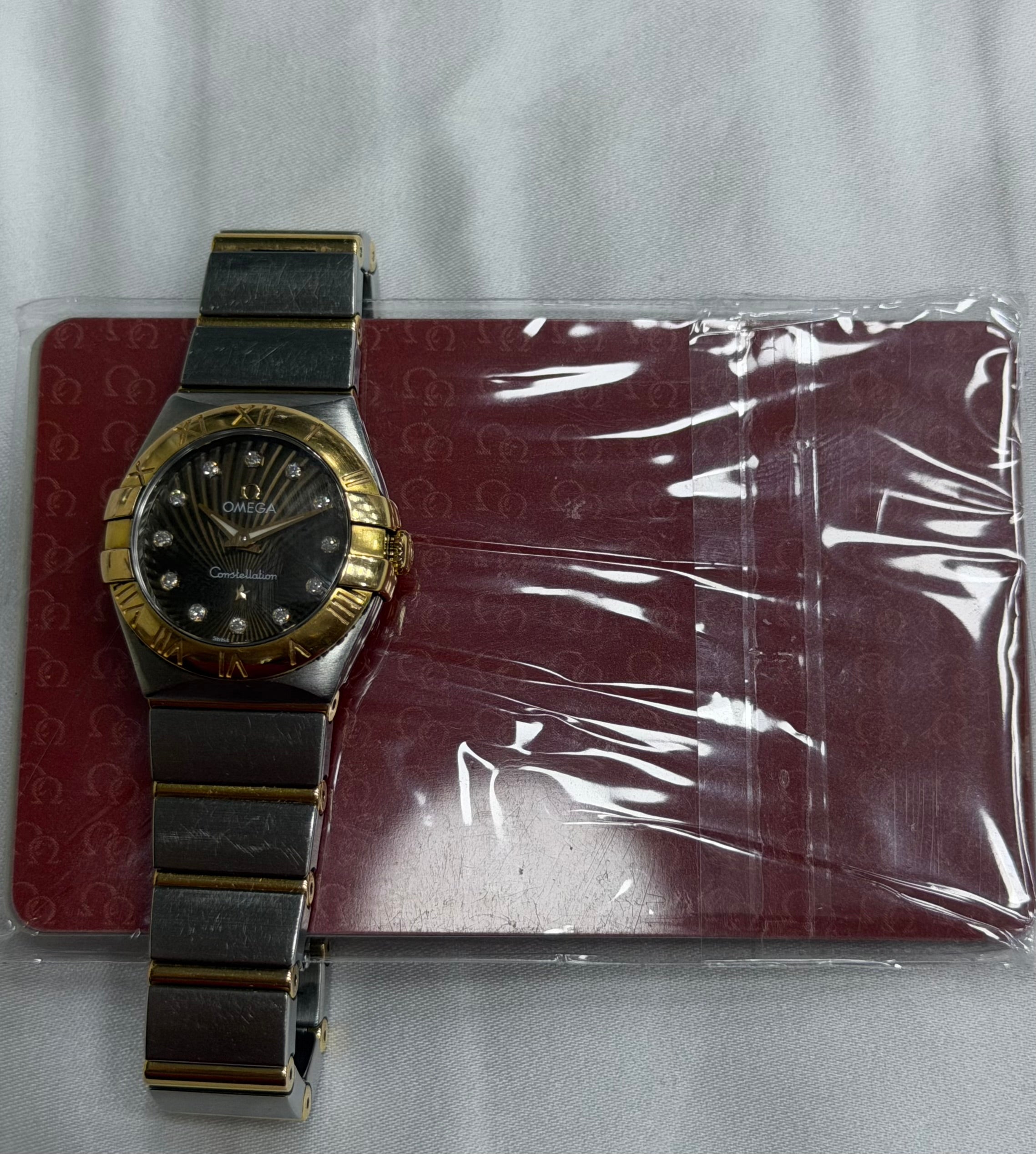 Omega Constellation Two-Tone Diamond Dial Quartz - Steel & Yellow Gold