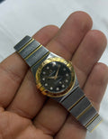 Omega Constellation Two-Tone Diamond Dial Quartz - Steel & Yellow Gold
