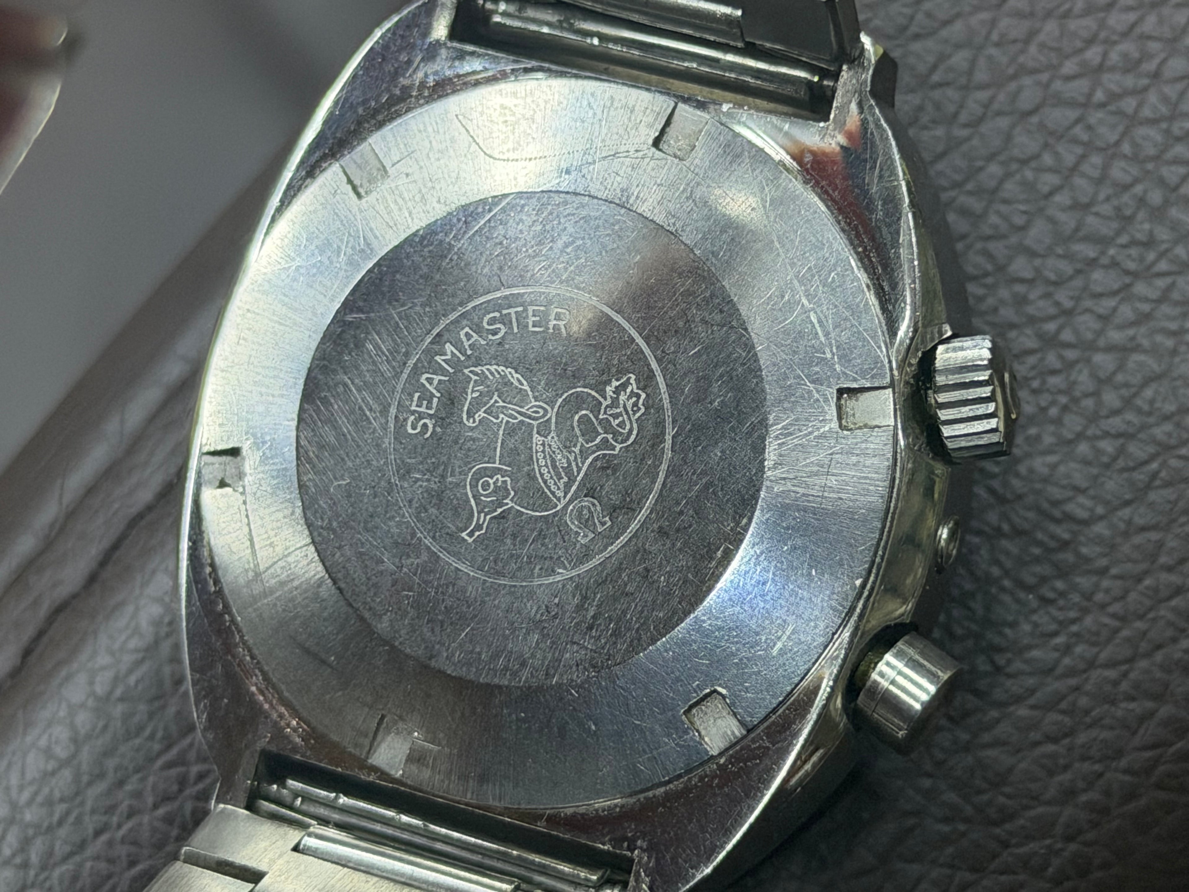 Rare Vintage Omega Seamaster Memomatic Alarm Watch - 1970s Cushion Case