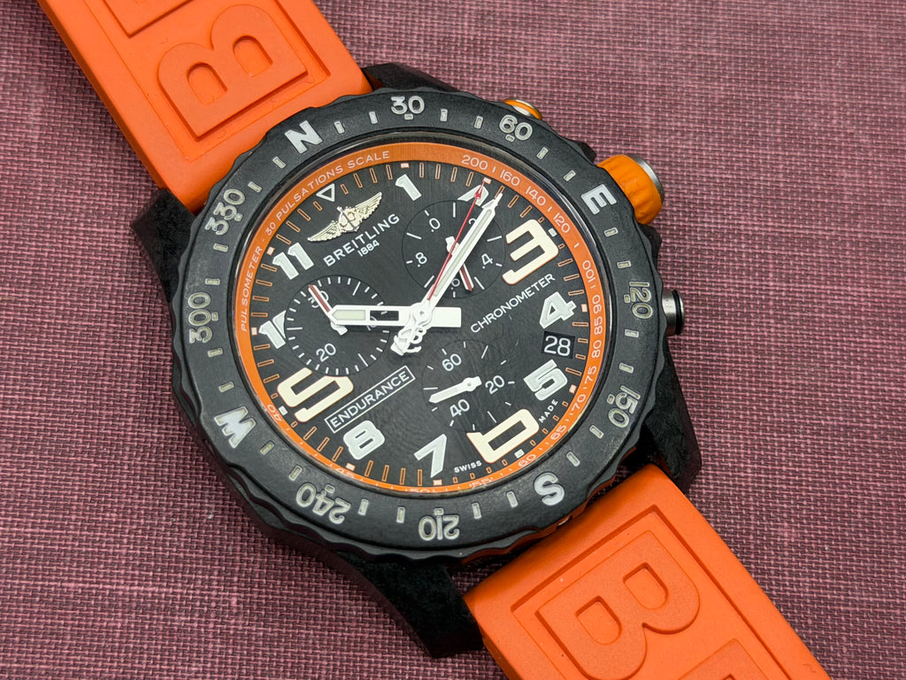Breitling Endurance Pro Orange Chronometer Black Dial - High-Tech Breitlight® Case