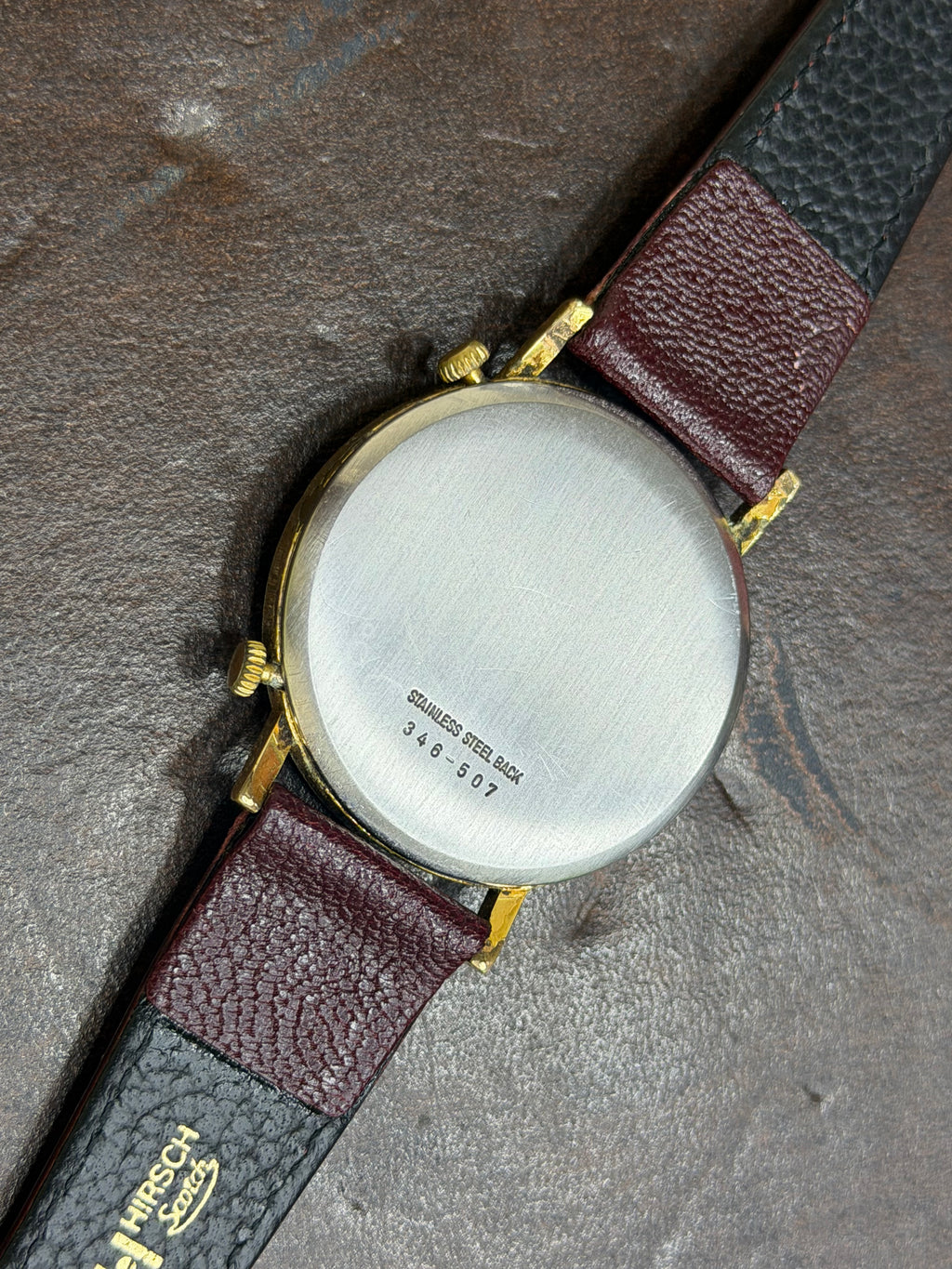 Vintage Catena Swiss Dual Time World Map Gold Plated - Ref. 346-507