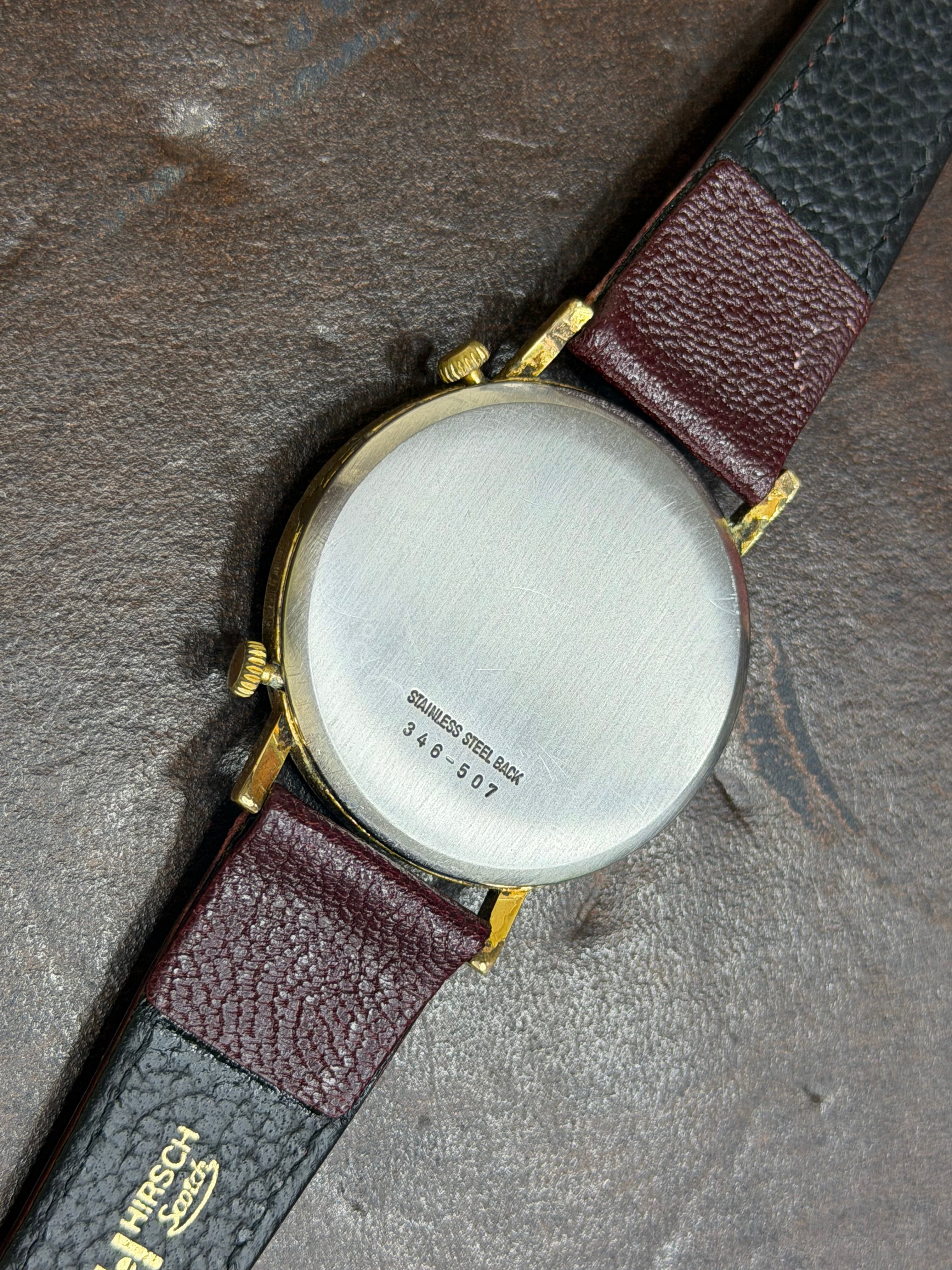 Vintage Catena Swiss Dual Time World Map Gold Plated - Ref. 346-507