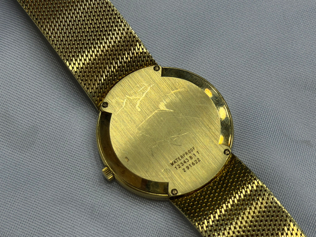 Vintage Piaget Ultra-Thin 18k Yellow Gold Automatic Mesh Bracelet - Ref. 12343 B11