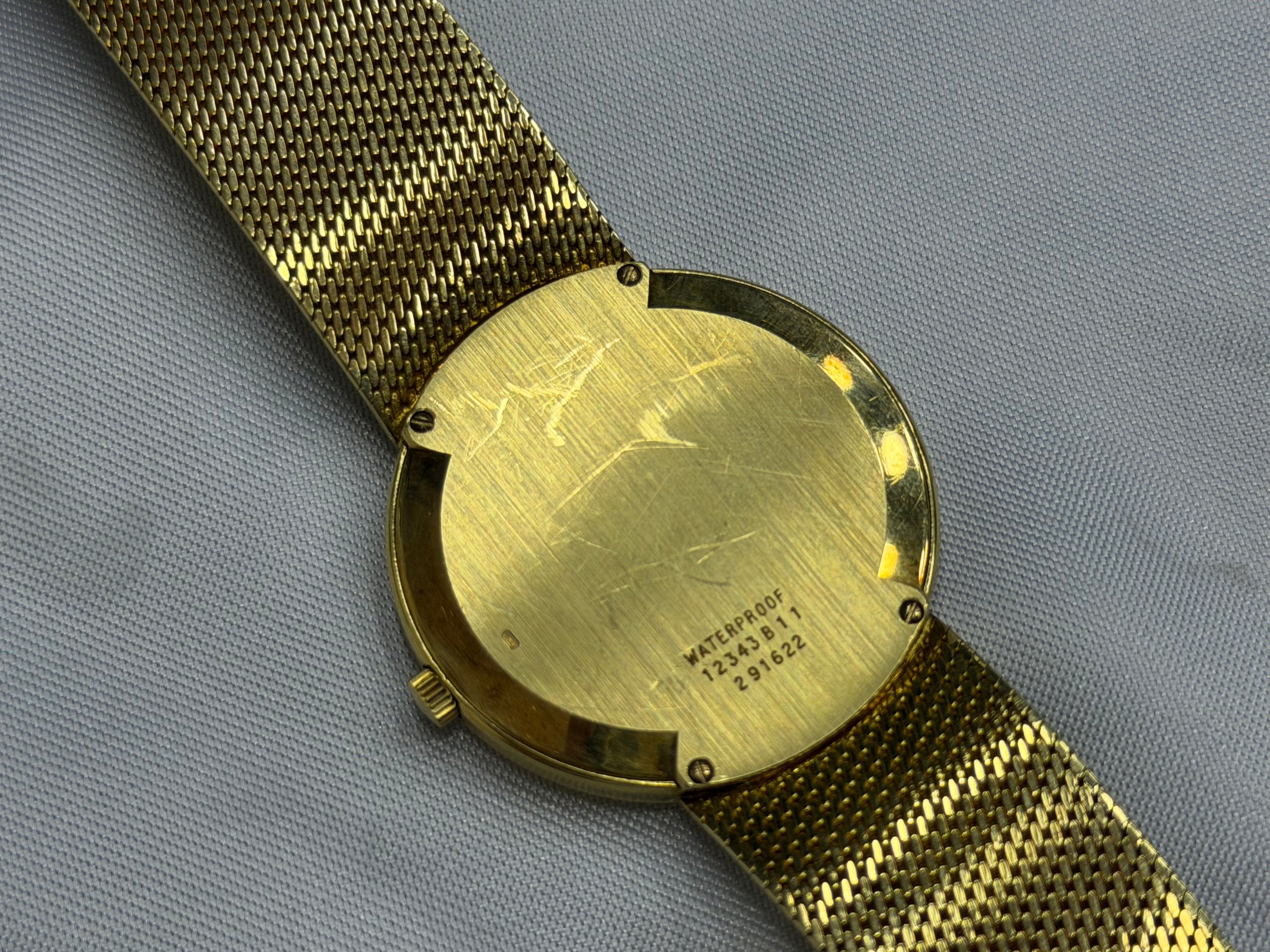 Vintage Piaget Ultra-Thin 18k Yellow Gold Automatic Mesh Bracelet - Ref. 12343 B11