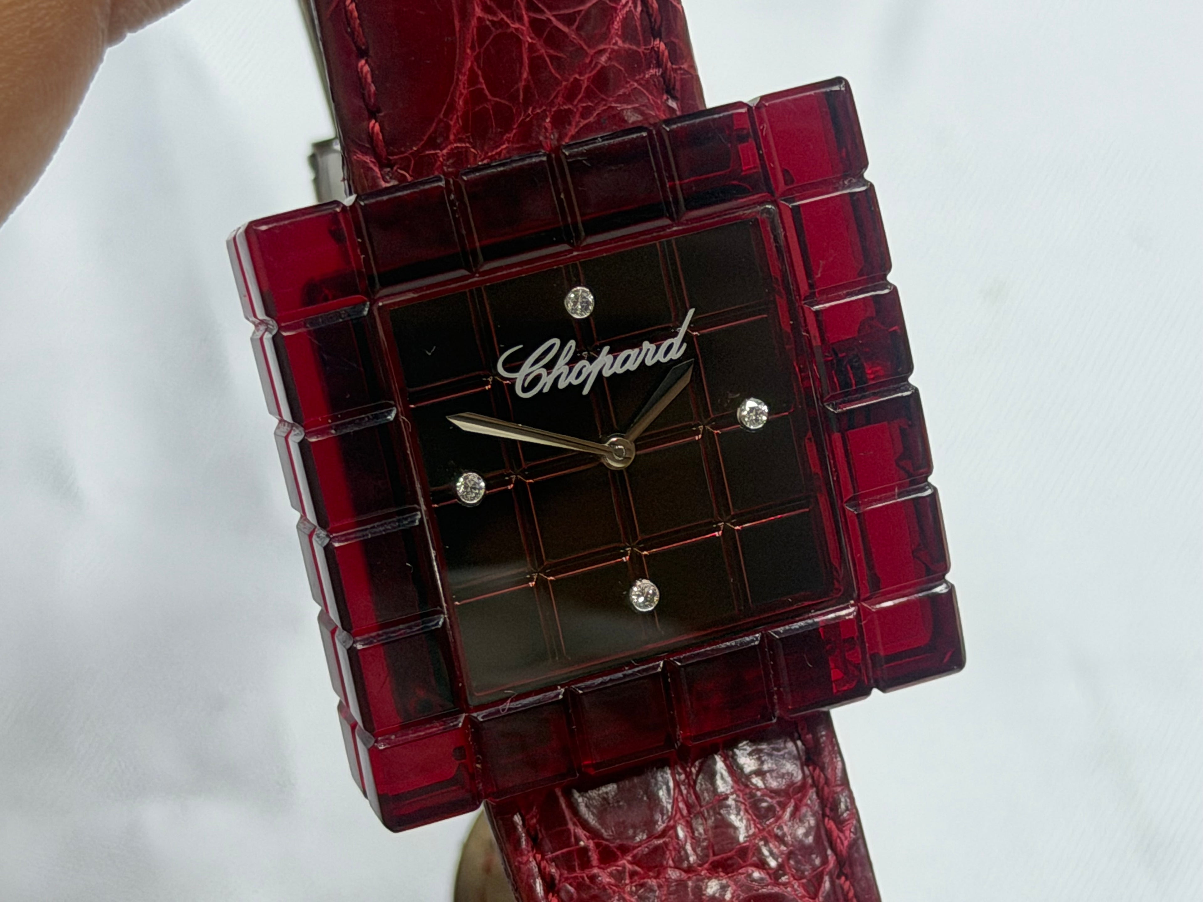 Chopard Be Mad Translucent Red Resin Diamond Dial Limited Edition 9649/9999 - Ref. 12/7780