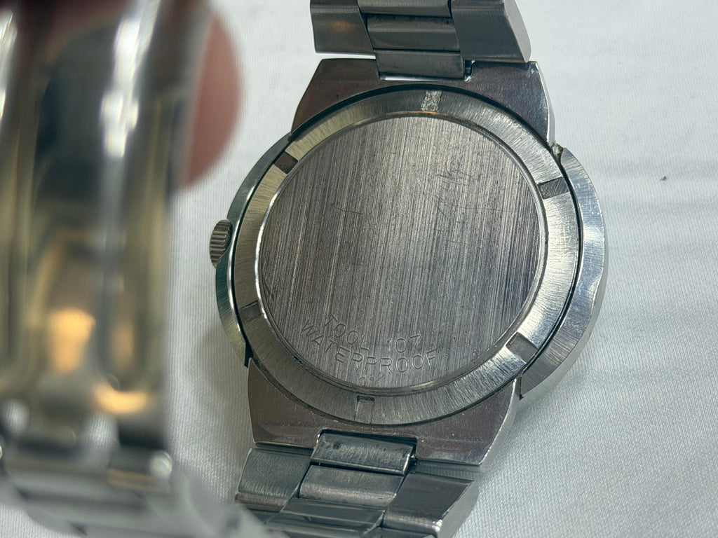 Vintage Omega Genève Dynamic Automatic - Rare Blue & Silver Roman Bulls-Eye Dial