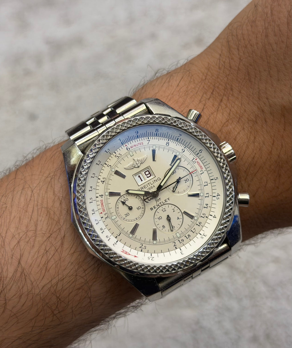 Breitling for Bentley 6.75 Chronograph Big Date Steel - Ref. A44362
