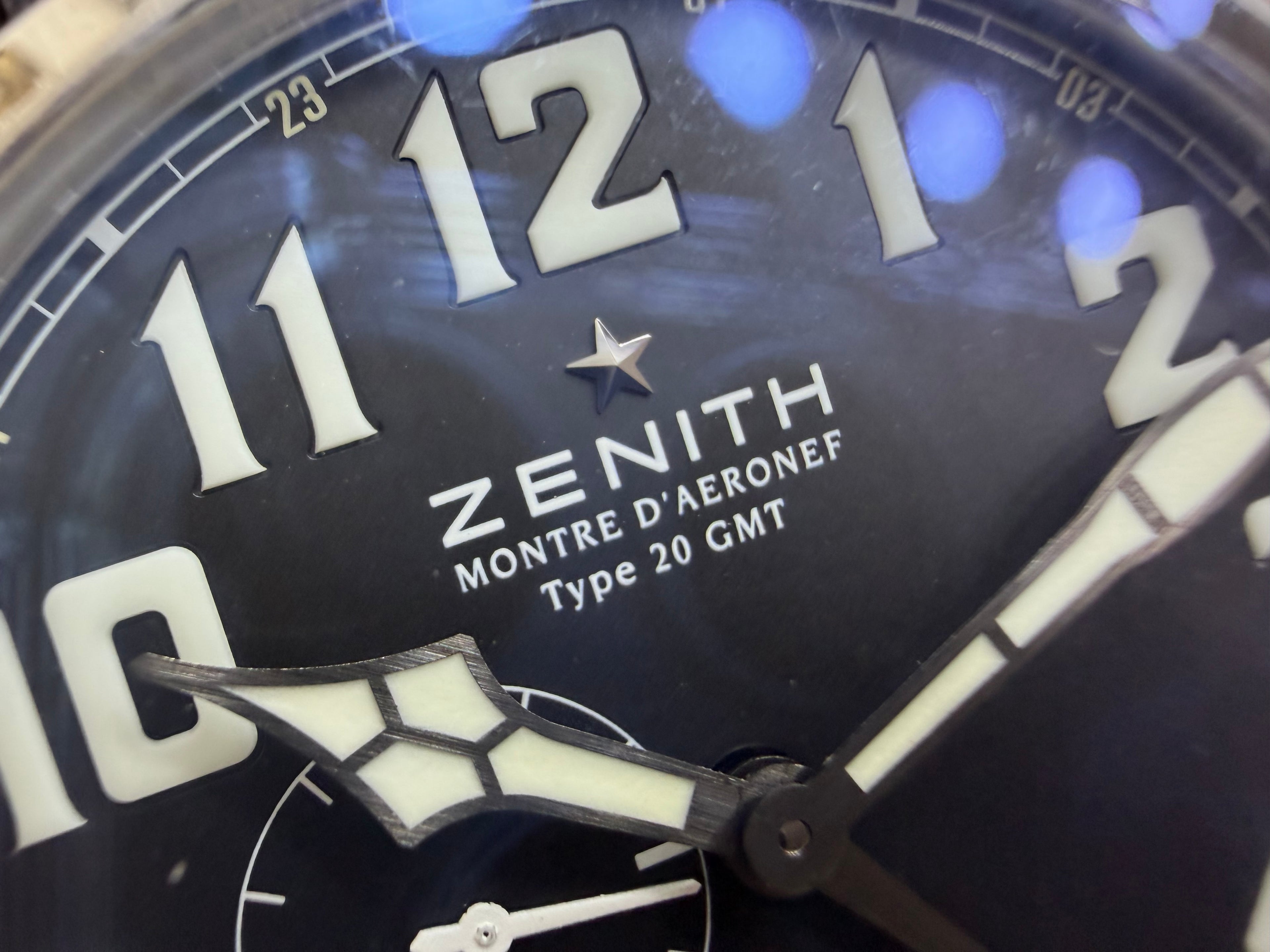 Zenith Pilot Montre d’Aéronef Type 20 GMT Black Dial - Ref. 03.2430.693