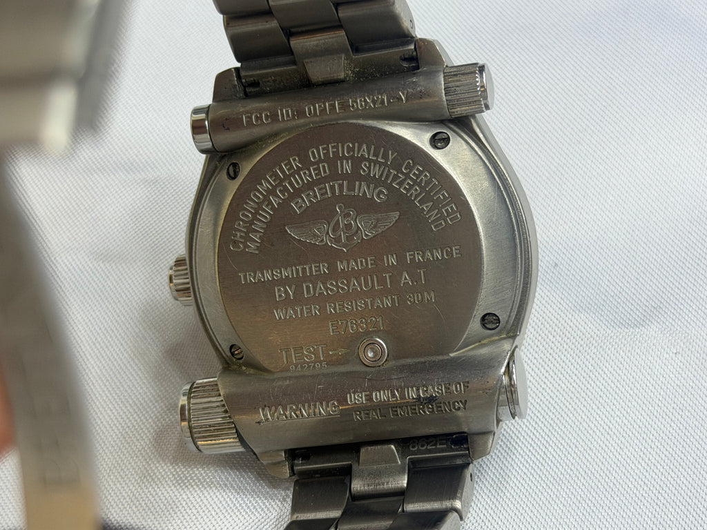 Vintage Breitling Emergency Titanium Orange Dial Ana-Digi - Ref. E76321