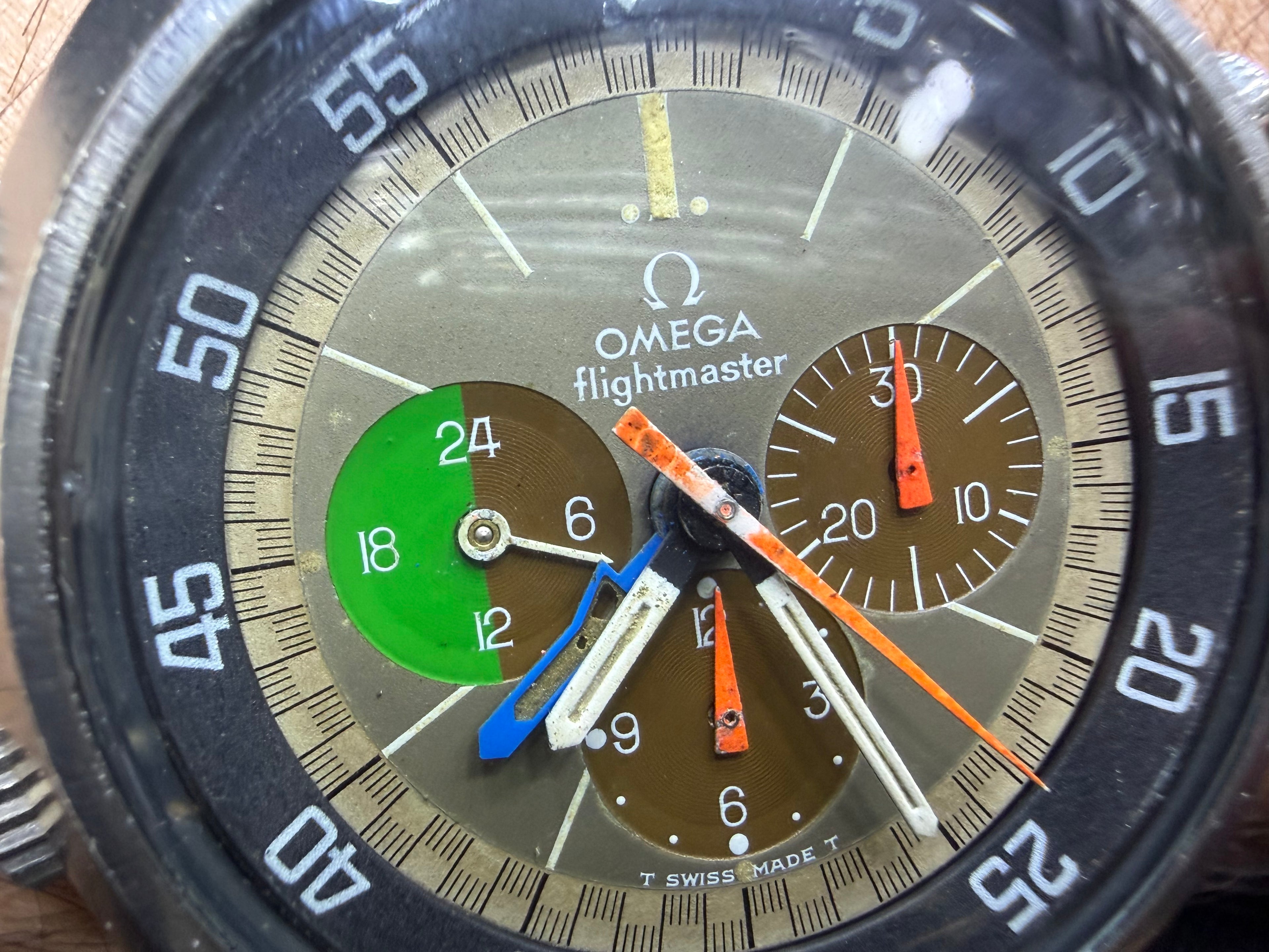 Vintage Omega Flightmaster Chronograph GMT Ref. ST 145.013 - Stamped 1974 Factory Full Set