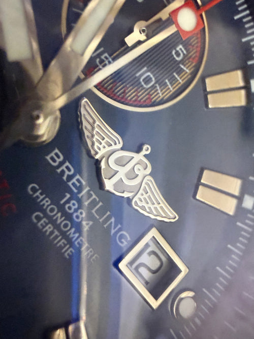 Breitling Super Avenger Chronograph Blue Dial Steel - Ref. A13370